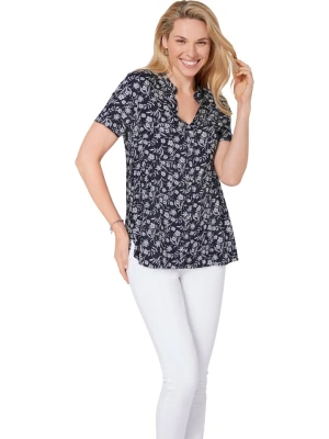 WITT WEIDEN Bluzka w kolorze granatowo-białym rozmiar: 42