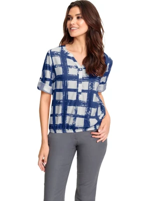 WITT WEIDEN Bluzka w kolorze niebiesko-białym rozmiar: 54