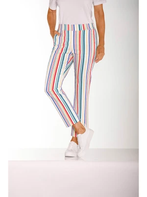 WITT WEIDEN Spodnie w kolorze białym ze wzorem rozmiar: 48