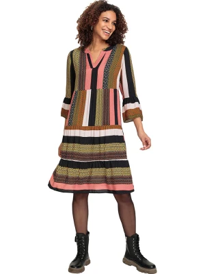 WITT WEIDEN Sukienka w kolorze czarno-różowo-oliwkowym rozmiar: 40