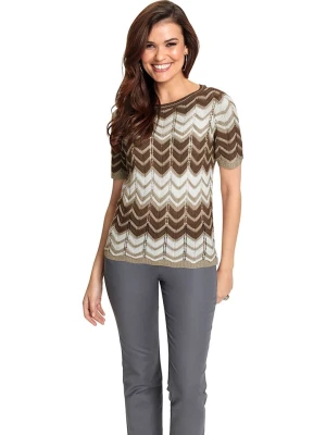 WITT WEIDEN Sweter w kolorze brązowo-kremowym rozmiar: 50