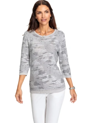 WITT WEIDEN Sweter w kolorze jasnoszaro-białym rozmiar: 48