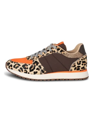 WODEN Skórzane sneakersy "Ronja Cowhair" w kolorze brązowym rozmiar: 40