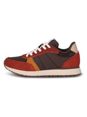 WODEN Skórzane sneakersy "Ronja" w kolorze brązowo-czerwonym rozmiar: 38