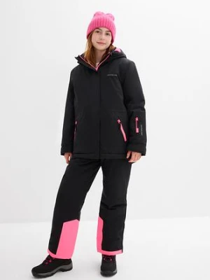 Wodoodporna kurtka narciarska ze sportowymi detalami bonprix