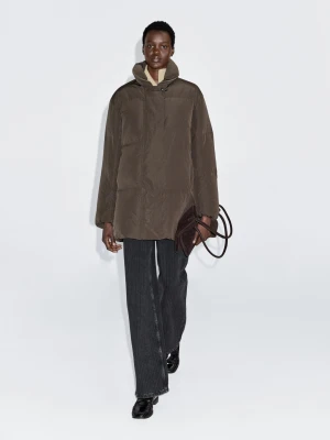 Hydrofobowa Kurtka Puchowa - Brązowy - - Massimo Dutti - Kobieta