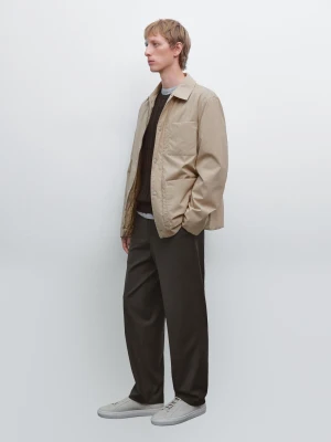 Wodoodporna Kurtka Techniczna - Beżowy - - Massimo Dutti - Mężczyzna