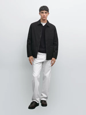 Wodoodporna Kurtka Techniczna - Czarny - - Massimo Dutti - Mężczyzna