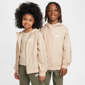 Wodoodporna kurtka z kapturem dla dużych dzieci Nike Sportswear Windrunner - Brązowy