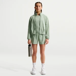 Wodoodporne dziewczęce spodenki do biegania ze średnim stanem 8 cm Dri-FIT Nike MAVN - Zieleń