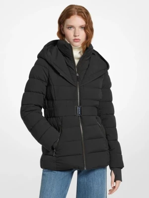 Wodoszczelna pikowana kurtka puchowa Michael Kors CZARNY (Czarny)