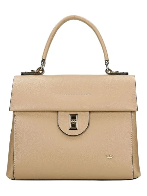 Wojas Skórzana torebka w kolorze beżowym - 30 x 24,5 x 8,5 cm rozmiar: onesize