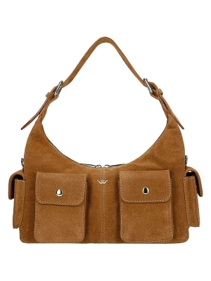 Wojas Skórzana torebka w kolorze jasnobrązowym - 32 x 20 x 11 cm rozmiar: onesize