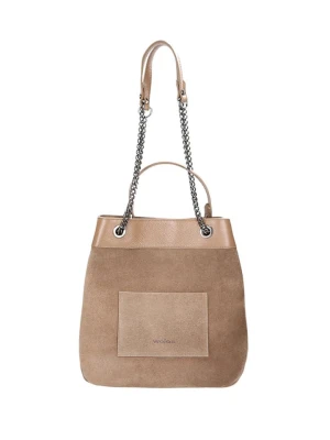 Wojas Skórzana torebka w kolorze jasnobrązowym - 34 x 32 x 14 cm rozmiar: onesize