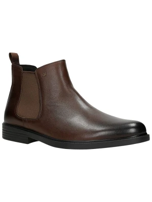 Wojas Skórzane botki w kolorze brązowym rozmiar: 43