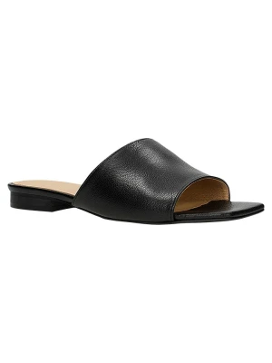 Wojas Skórzane klapki w kolorze czarnym rozmiar: 39