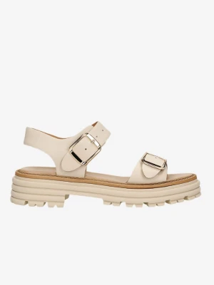 Wojas Skórzane sandały w kolorze beżowym rozmiar: 38