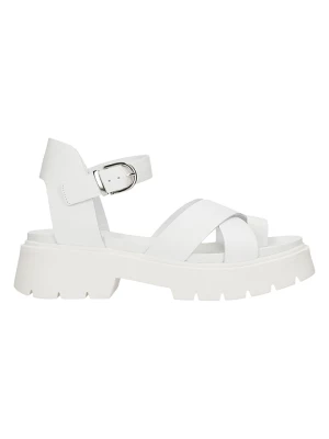 Wojas Skórzane sandały w kolorze białym rozmiar: 40