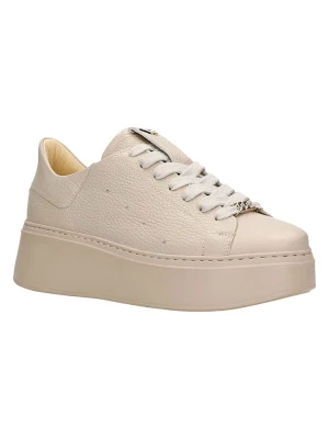 Wojas Skórzane sneakersy w kolorze beżowym rozmiar: 37