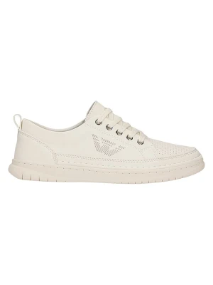 Wojas Skórzane sneakersy w kolorze beżowym rozmiar: 39