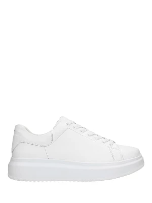Wojas Skórzane sneakersy w kolorze białym rozmiar: 41