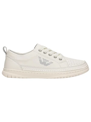 Wojas Skórzane sneakersy w kolorze białym rozmiar: 37