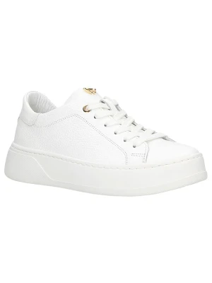 Wojas Skórzane sneakersy w kolorze białym rozmiar: 37