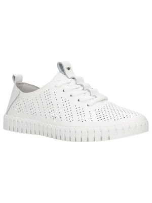 Wojas Skórzane sneakersy w kolorze białym rozmiar: 37