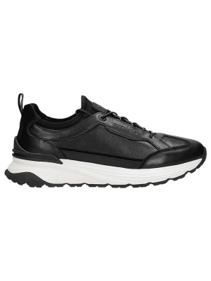 Wojas Skórzane sneakersy w kolorze czarno-białym rozmiar: 43