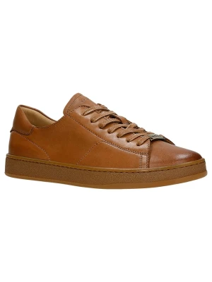 Wojas Skórzane sneakersy w kolorze jasnobrązowym rozmiar: 39