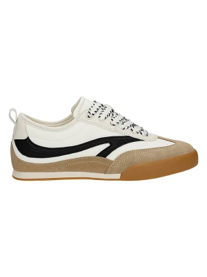 Wojas Skórzane sneakersy w kolorze kremowo-czarno-jasnobrązowym rozmiar: 40