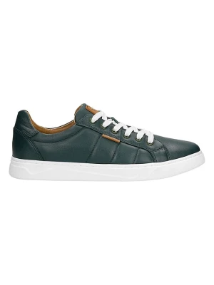 Wojas Skórzane sneakersy w kolorze zielonym rozmiar: 43