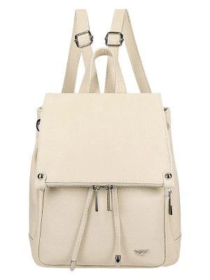 Wojas Skórzany plecak w kolorze beżowym - 26 x 21 x 9,5 cm rozmiar: onesize