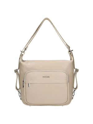 Wojas Skórzany plecak w kolorze beżowym - 29 x 30 x 13 cm rozmiar: onesize
