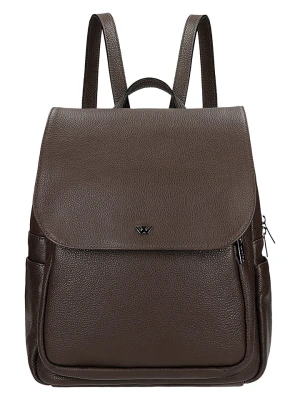 Wojas Skórzany plecak w kolorze brązowym - 28 x 33 x 13 cm rozmiar: onesize