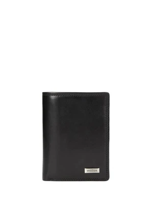 Wojas Skórzany portfel w kolorze czarnym - 10 x 13 x 1,5 cm rozmiar: onesize