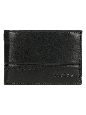 Wojas Skórzany portfel w kolorze czarnym - 10 x 7 x 2 cm rozmiar: onesize