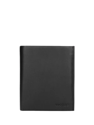 Wojas Skórzany portfel w kolorze czarnym - (S)10,5 x (W)12,5 x (G)2,5 cm rozmiar: onesize