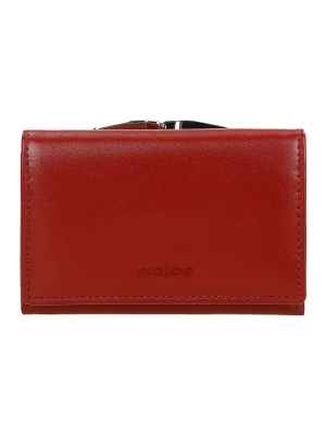 Wojas Skórzany portfel w kolorze czerwonym - 12 x 8 x 2 cm rozmiar: onesize