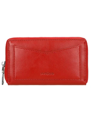 Wojas Skórzany portfel w kolorze czerwonym - 15 x 9 x 2 cm rozmiar: onesize