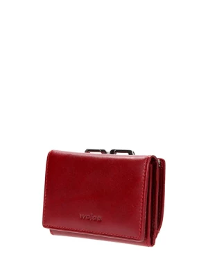 Wojas Skórzany portfel w kolorze czerwonym - (S)12 x (W)8 x (G)2 cm rozmiar: onesize