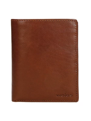 Wojas Skórzany portfel w kolorze jasnobrązowym - (S)11 x (W)13` x (G)2 cm rozmiar: onesize