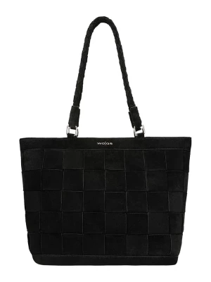Wojas Skórzany shopper bag w kolorze czarnym - (S)42 x (W)32 x (G)15 cm rozmiar: onesize