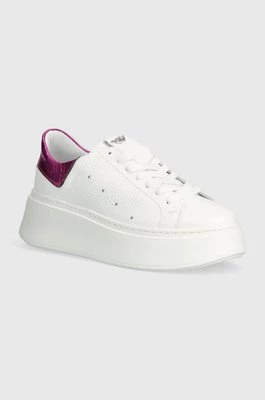 Wojas sneakersy skórzane kolor biały 4628575