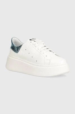 Wojas sneakersy skórzane kolor biały 4628576