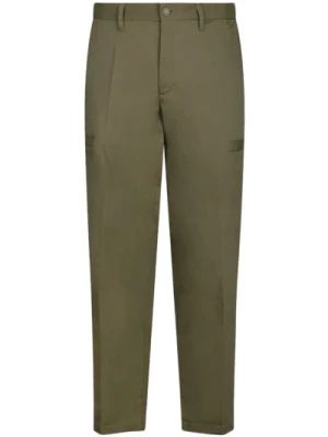 Wojskowe Zielone Spodnie Cargo Calvin Klein