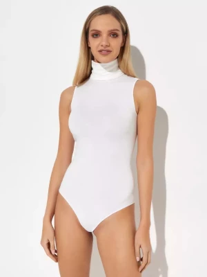 Wolford Białe body z golfem