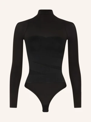 Wolford Body Ze Stringami Infinite Wrap schwarz CZARNY