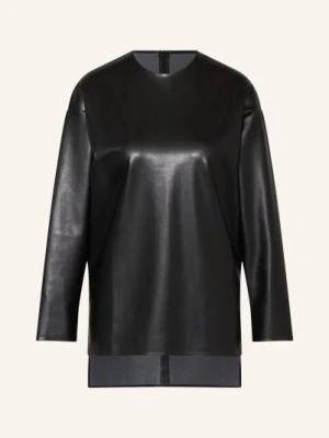 Wolford Koszulka Z Imitacji Skóry Z Rękawem 3/4 schwarz