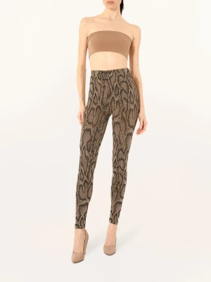 Wolford Legginsy Shimmering Python beige
